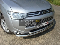 Решетка радиатора верхняя 12 мм Mitsubishi Outlander 2012